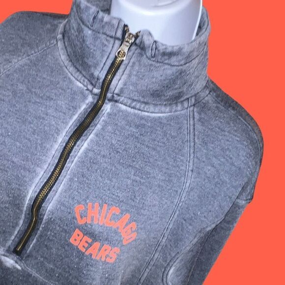 Women's Tailgate Chicago Bears Half Zip Sweatshirt Size Small - Picture 1 of 6